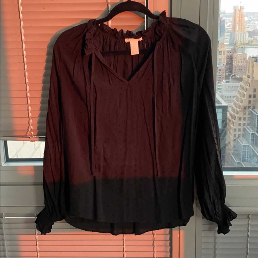 NWOT Black H&M Top Size 2
